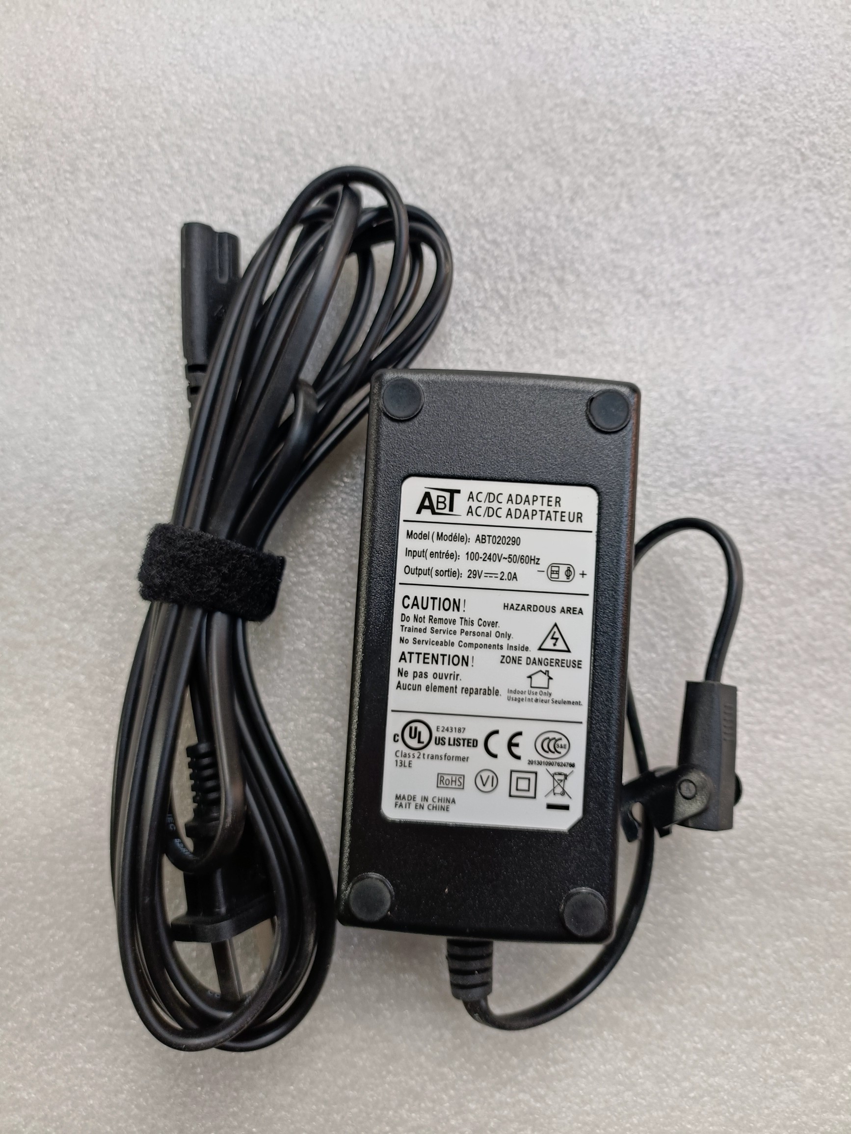 ABT电动沙发29v2a电源适配器ABT020290老板椅推动杆电源供应器