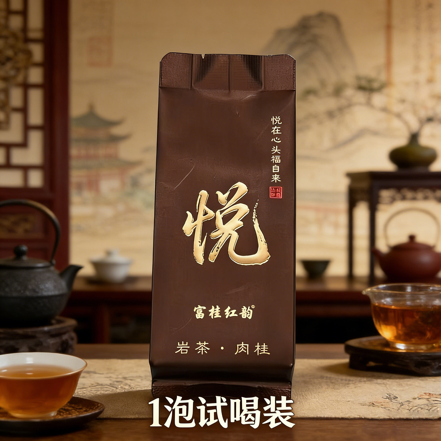 武夷岩茶玉龙谷肉桂1泡体验装茶图片