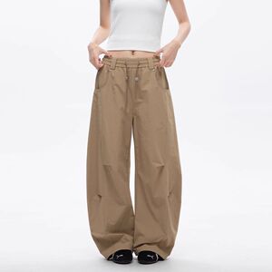 美式速干弯刀伞兵裤女男夏褶皱工装裤宽松休闲阔腿裤513CK1649P40图片