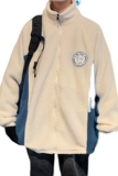 冬季长袖拉链外套男棉衣拼色韩版潮流棉服宽松l立领711MY215P95，男装棉衣，星座513