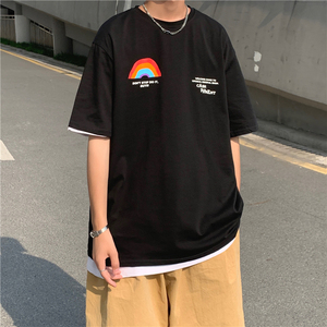 夏季新款时尚潮流圆领百搭休闲青春印花短袖T恤男 711 T08 P28图片