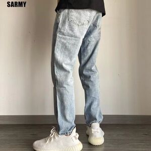 美式街头设计感小众高街潮牛仔裤513CK1642P40图片