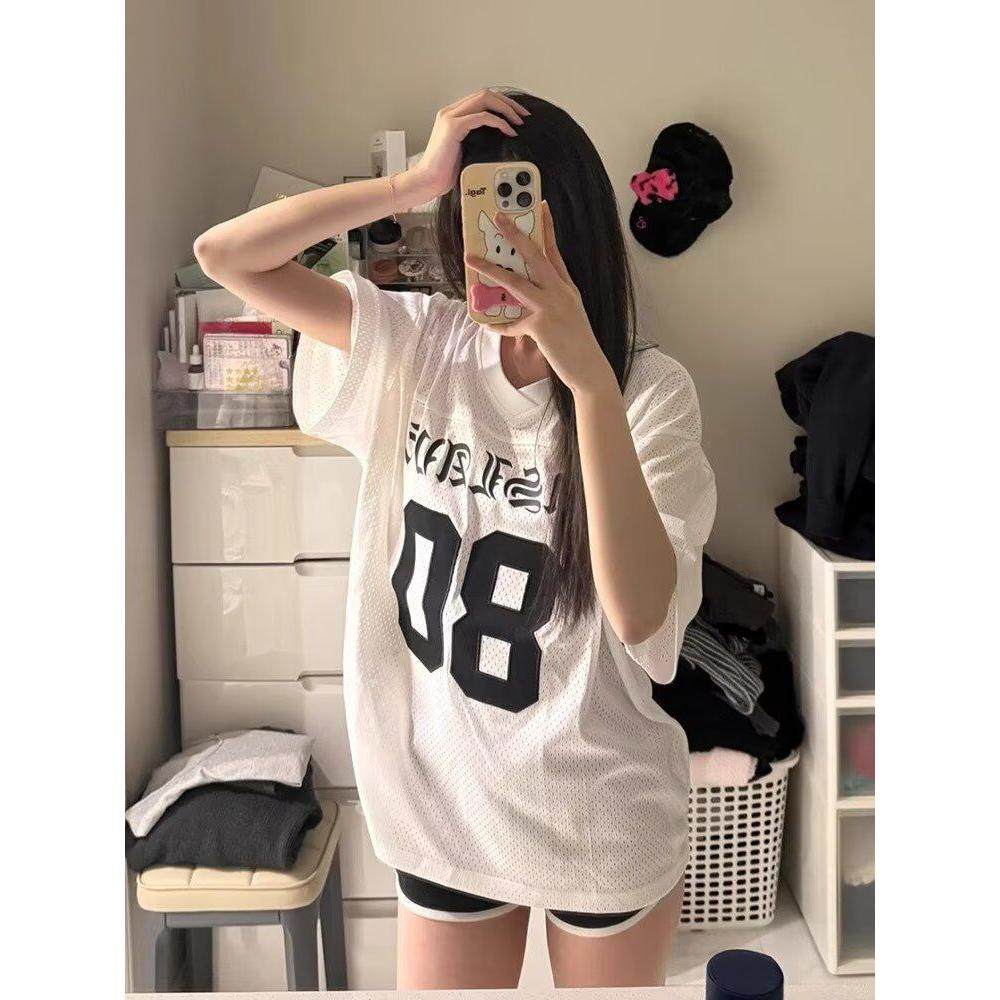 新款美式潮牌字母印花短袖T恤男款夏季513DX1134P35图片