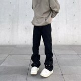 潮流长裤宽松直筒水洗高腰直脚男夏季拉链慵懒牛仔裤513CK009P42，男装牛仔裤，星座513