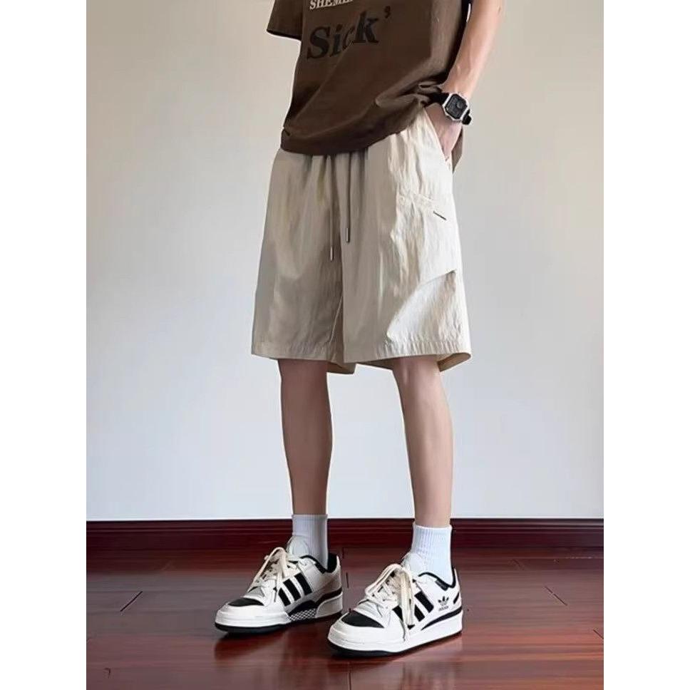 日系速干休闲短裤男夏宽松直筒中裤男工装五分裤513DK1676特P20,女装休闲裤,星座513