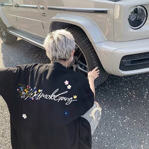 260克夏新重磅纯棉双纱美式高街短袖T恤513DX991P30图片