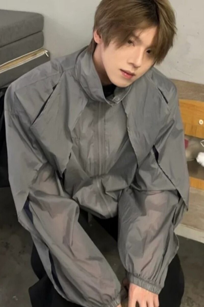 双层宽松运动防晒上衣男美式痞帅炸街透气长袖513FS1513P45,女装防晒衣,星座513