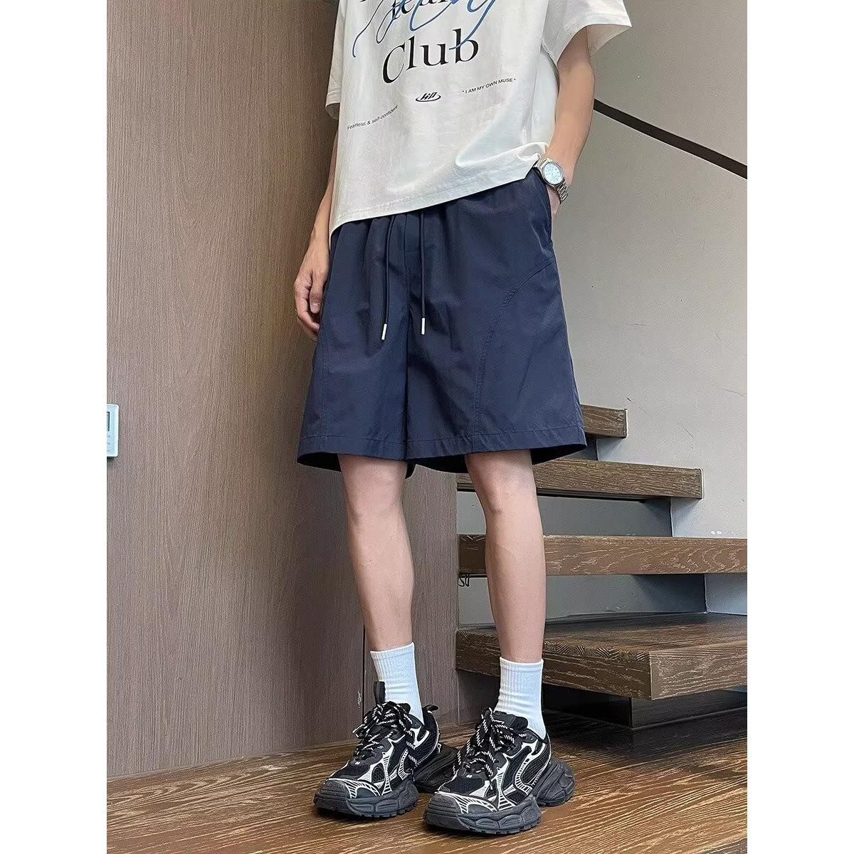 四分短裤男夏季冰丝薄款速干沙滩裤宽松休闲五分裤513DK1460P28,男装牛仔裤,星座513