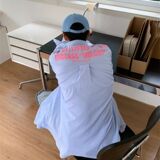 cleanfit天蓝色衬衫外套男秋季短款立领美式哈灵顿夹克翻领棒球服，男装衬衫，星座513