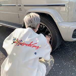 260克夏新重磅纯棉双纱美式高街短袖T恤513DX991P30图片