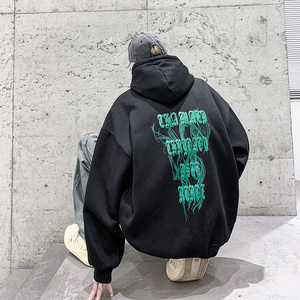 冬季男女新款加绒加厚连帽气泡印花潮流棉衣514-7MYL6005P65