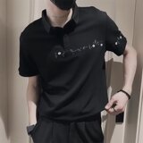 夏季刺绣短袖polo衫男潮牌翻领半袖体恤新夏潮流T恤513PL063P28，男装Polo衫，星座513
