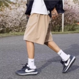 日系少年感短裤男夏季薄款纯色简约过膝裤宽松阔腿海边度假沙滩裤，男装牛仔裤，星座513