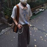 翻领假两件短袖polo衫男潮牌夏韩版新款百搭短袖T恤513PL1685P47，女装T恤，星座513