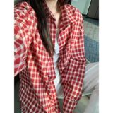 男女同款长袖衬衫日系港风宽松衬衣夏潮流百搭513CX117P33，男装衬衫，星座513