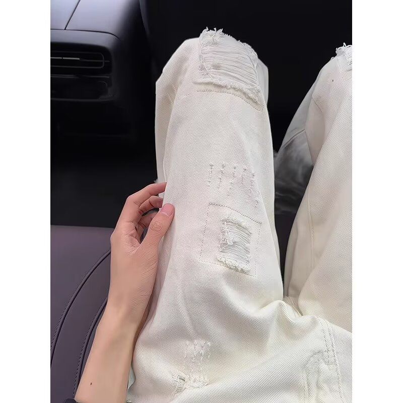 美式毛边假破洞牛仔裤男潮直筒高街微喇叭裤子513CK1253P42,男装牛仔裤,星座513