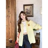 复古不规则口袋刺绣衬衫女夏长袖上衣外套高街513CS1471P32，女装衬衫，星座513