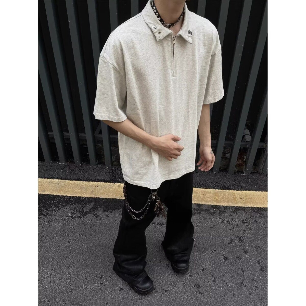 翻领短袖polo衫男夏季韩版潮流新款百搭体恤上衣513PL1393P36,男装Polo衫,星座513
