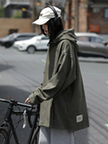 原创新款鹿皮绒套头连帽开叉卫衣中性户外男514-7WY2340P60，男装卫衣，星座513