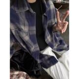 长袖衬衫日系港风宽松衬衣男夏季潮流百搭休闲外套513CS1436P35，男装衬衫，星座513