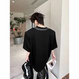 重磅重工夏季垫肩短袖T恤慵懒风日系513DT1549P47，女装T恤，星座513