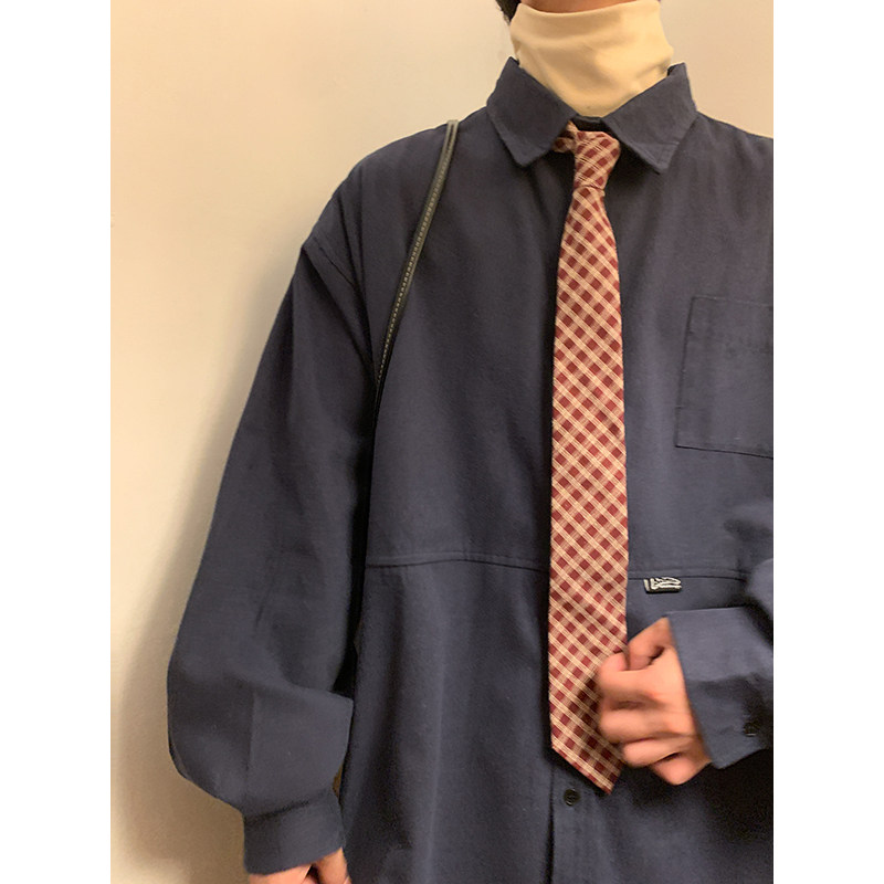 514-7CS2341P70抖音品质大码日系高级感翻领重工长袖衬衫男外,男装衬衫,星座513