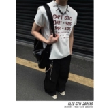 美式复古夏季凉感短袖T恤男女休闲圆领半袖513DT1594P33，女装T恤，星座513