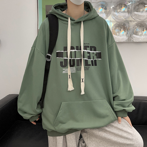秋季新款男装大帽绳连帽流行时尚套头卫衣情侣外套514-7 WY04 P48图片