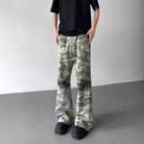 新款迷彩牛仔裤男美式潮牌痞帅直筒裤休闲百搭拖地裤513CK1366P40，男装牛仔裤，星座513