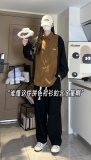 513-PS801-P45中性风秋季新款港风宽松长袖衬衫男衬衣外套-(现货)，男装衬衫，星座513