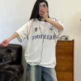 美式透气夏季球服男女高街潮牌痞帅炸街短袖T恤情侣513DX137P35，男装T恤，星座513
