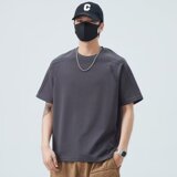 GENIOLAMODE钢印立体印花短袖t恤吸湿排汗抗皱男士夏季宽松体恤潮，男装T恤，星座513