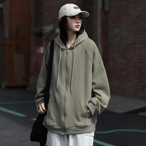 秋季 中性户外麂皮绒连帽开衫夹克外套男513KS2343薄款P70加绒P80图片