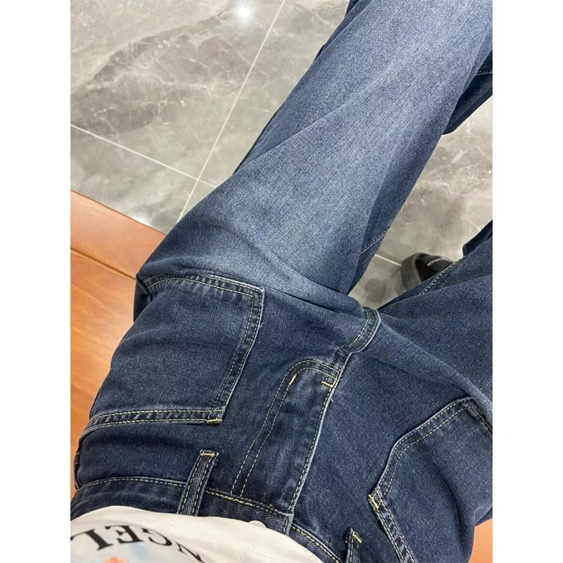 男女同款直筒牛仔新款复古百搭阔腿裤潮513CK176P38,男装牛仔裤,星座513