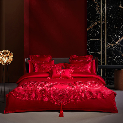 长绒棉结婚轻奢风180S四件套