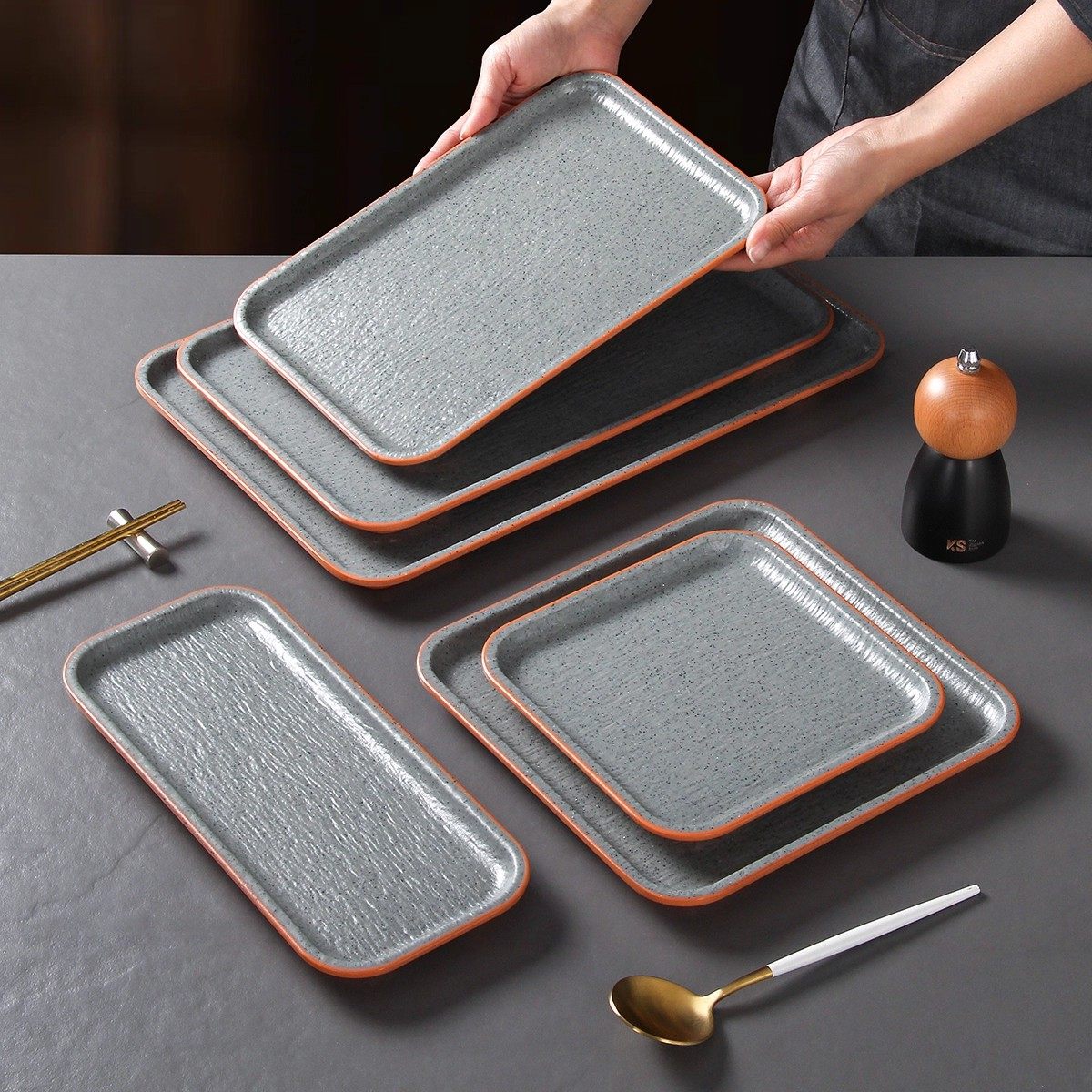 祥源美密胺餐具盘子商用餐厅饭店烤肉店摆盘自助餐火锅餐盘菜盘,餐饮具,盘,淘宝优惠券,粉丝福利购,淘宝优惠卷