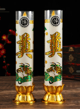 祭奠白色上坟清明节扫墓电蜡烛