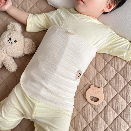 韩系泡泡纱布婴儿护肚围