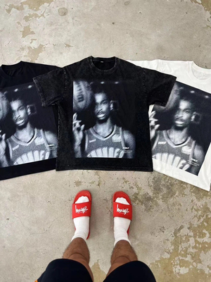 INNOUTLAB 球星短袖T恤潮牌印花美式宽松重磅休闲半袖打底夏季