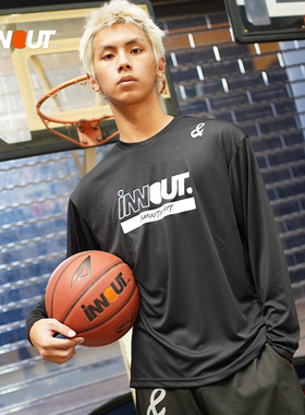 INNOUT LAB美式投篮服速干衣长袖健身跑步运动休闲宽松潮流T恤