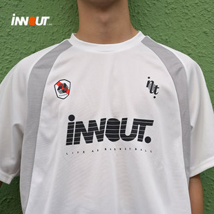 iNNOUTLAB美式 t恤投籃服復(fù)古賽車(chē)服主題印花TEE 訓(xùn)練籃球速干短袖