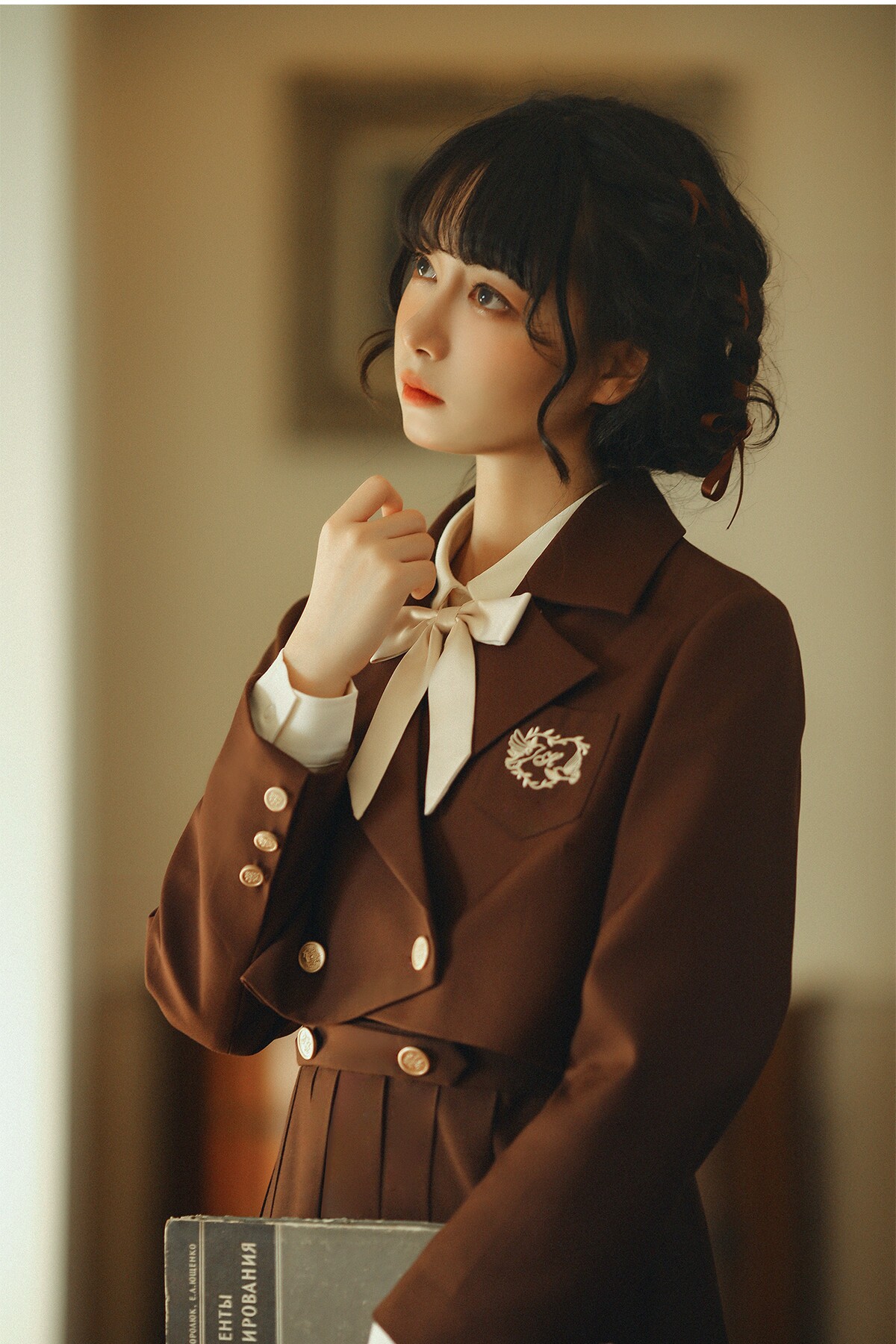 胡桃木JK 【金茶色的往事】西服外套连衣护奶裙大小姐优雅JK制服高性价比高么？