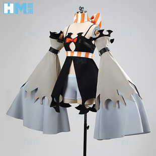 豪漫废渊战鬼阿莫Amo Empool cos服风衣面料刺绣工艺cosplay女