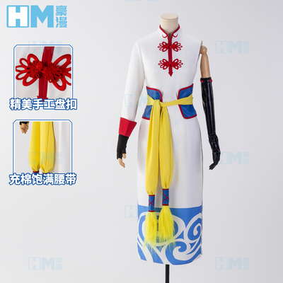 银魂神乐cos服旗袍女装