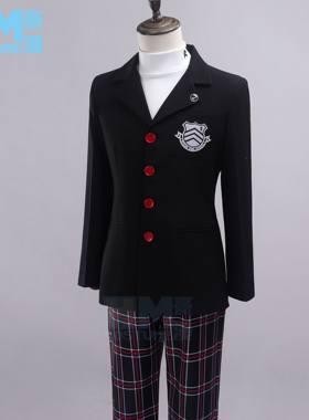 豪漫 P5女神异闻录cos男主雨宫莲cos服 全套cosplay常服面料