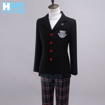 豪漫 P5女神异闻录cos男主雨宫莲cos服 全套cosplay常服面料