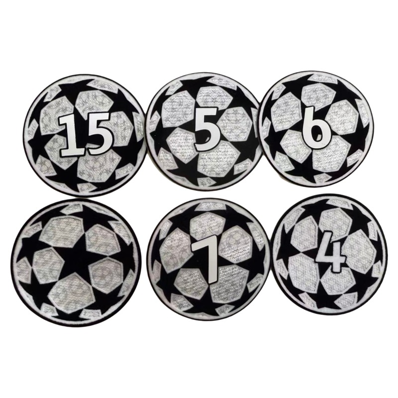 24-25欧冠星球臂章热转印植绒