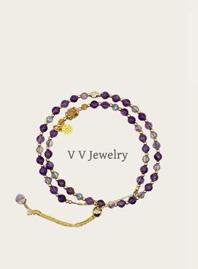 甜美少女小众设计手链水晶个性