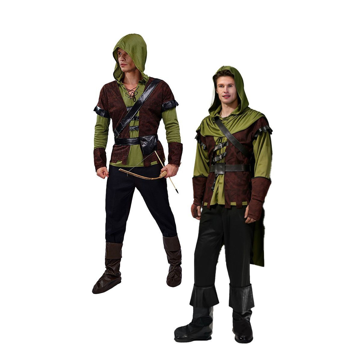 成人男款弓箭手衣服侠盗舞台服装