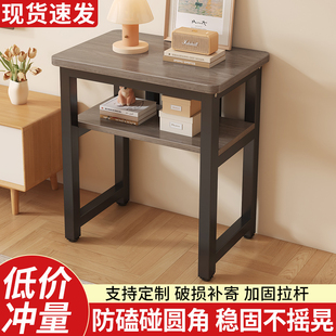 小桌子工作台简易出租屋方桌电脑桌长方形打印机置物架鱼缸架书桌